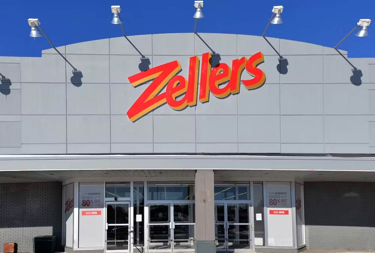 storefront with the Zellers logo